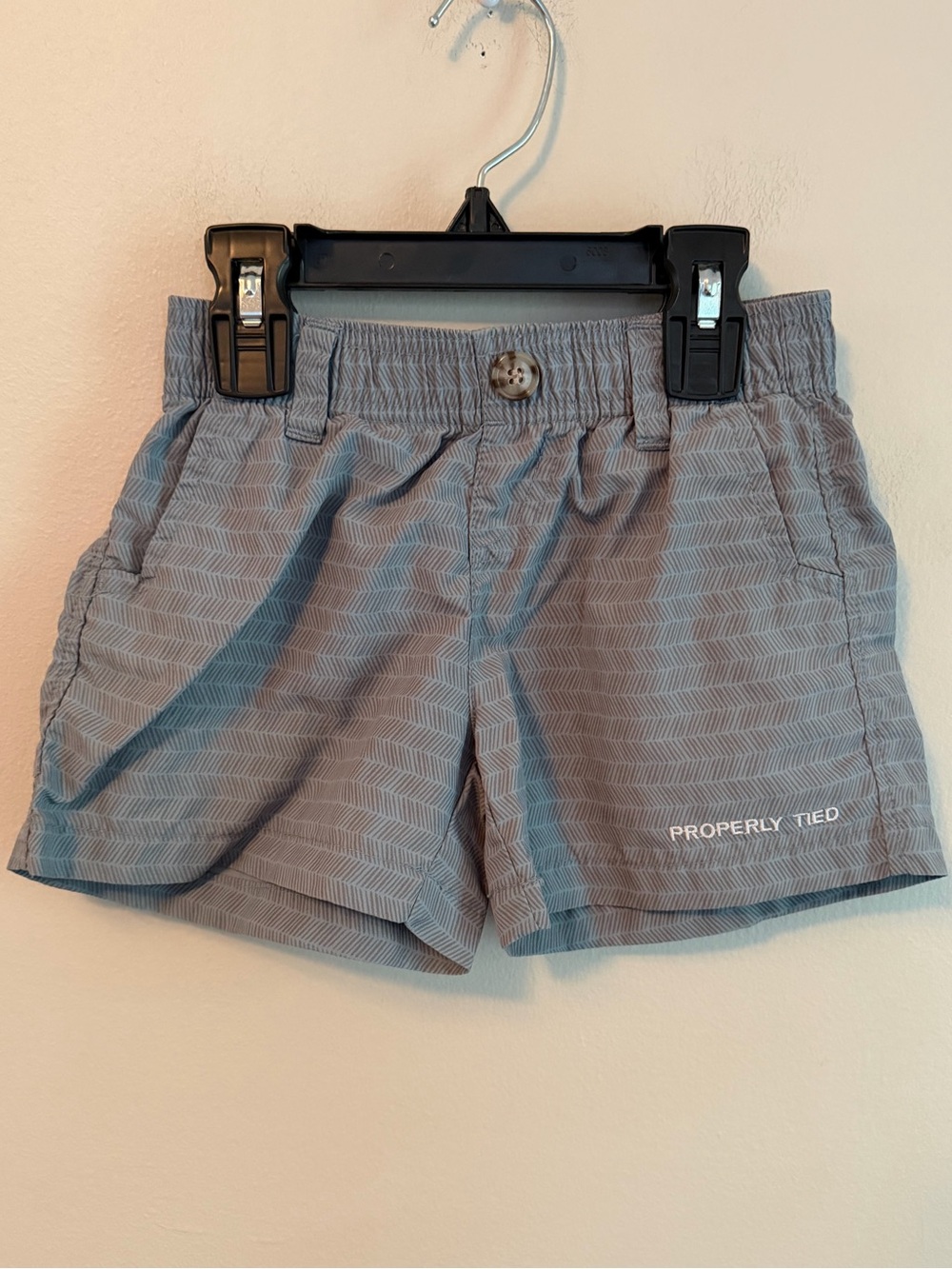 Properly Tied Grey Patterned Mallard Shorts